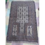 A handwoven prayer rug