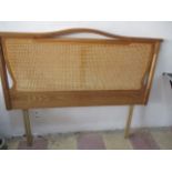 A cane double bed head