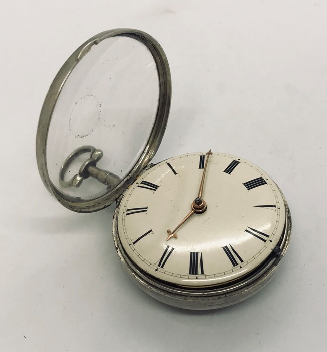 A hallmarked silver pocket watch by James Atkins, London, movement engraved no. 515 - Image 3 of 4