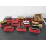 A collection of boxed Hornby "O" Gauge rolling stock & platform crane etc