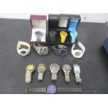 A collection of various watches including Sekonda etc.