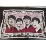 The Beatles pure linen tea towel