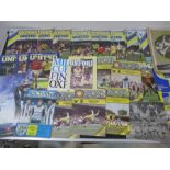 A collection of Oxford United Football Club match day programmes, dating from 1978 to 2010, along