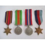 Four WWII medals including The Burma Star