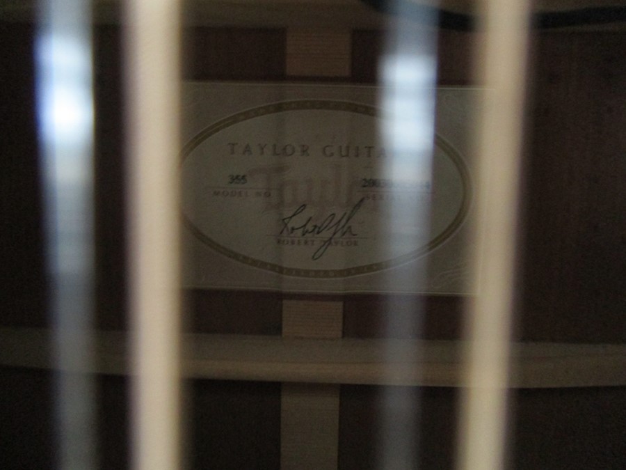 A Taylor 12-string acoustic guitar in carry case - model 355 - Image 6 of 14