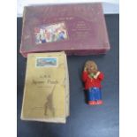 Two vintage jigsaw puzzles including GWR "Cornish Riviera" along with a clockwork toy A/F