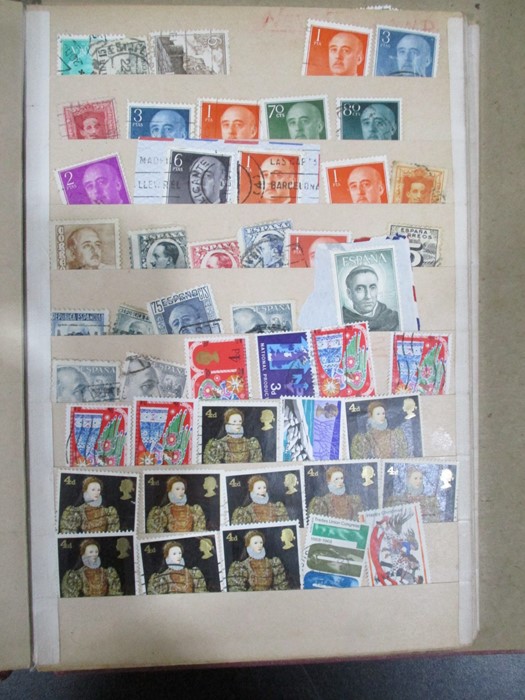 Two albums of stamps from countries including Denmark, Dominican Republic, Ecuador, Estonia, - Image 41 of 48