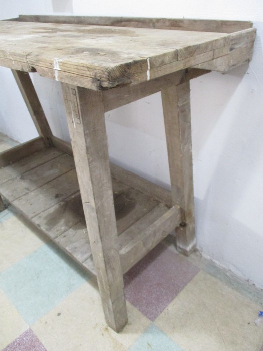A vintage wooden greenhouse style table - Image 3 of 6