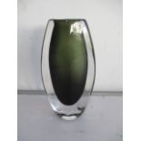 An Orrefors glass vase - height 21cm