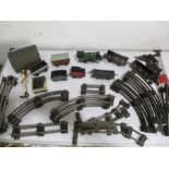 A quantity of Hornby O Gauge railway including locomotive, rolling stock etc.