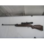 A Webley & Scott air rifle with Bushnell scope