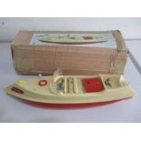 A boxed vintage Kitty 780 toy boat - Made in Western Germany