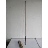 A Hardy "The Perfection" two piece fishing rod - numbered H394380