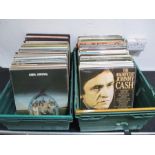 A collection of mainly easy listening and classical 12" vinyl records, including Frank Sinatra,