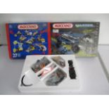 Three sets of Meccano including a sealed Master Connection Real Mechanics car (0050)