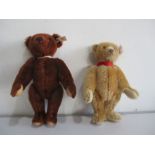 Two Steiff teddy bears (1922 replica bear and 100 year anniversary bear)