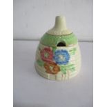 A Clarice Cliff honey pot