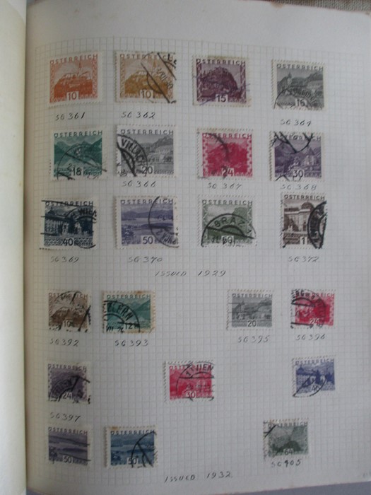 A album of stamp from countries including Afghanistan, Albania, Argentina, Austria, Belgium, Brazil, - Image 30 of 119