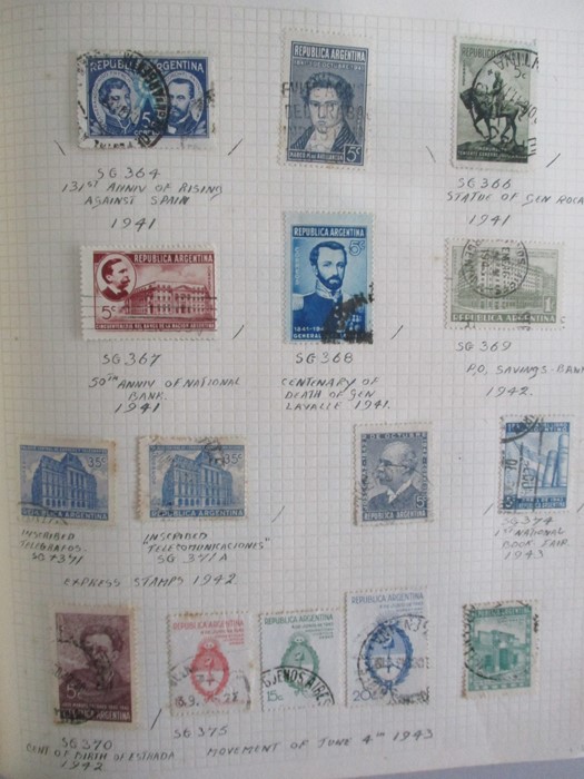 A album of stamp from countries including Afghanistan, Albania, Argentina, Austria, Belgium, Brazil, - Image 14 of 119