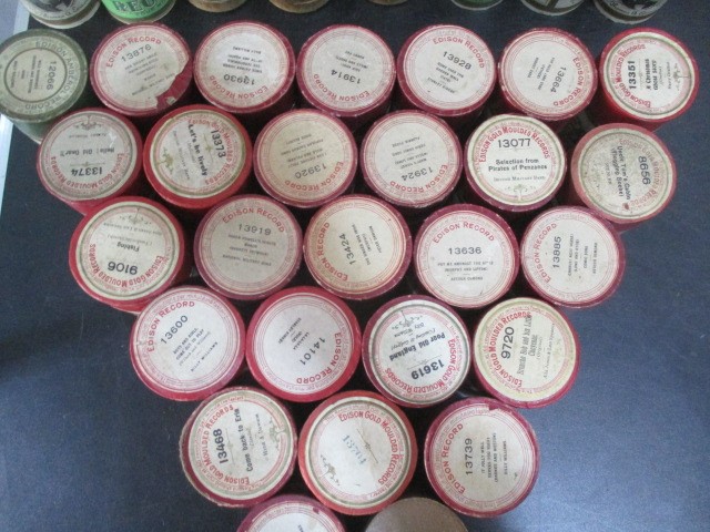 A collection of Edison wax cylinders ( 53) including Amberol,, Gold Moulded, Standard records etc. - Image 3 of 6