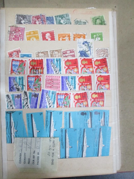 Two albums of stamps from countries including Denmark, Dominican Republic, Ecuador, Estonia, - Image 40 of 48