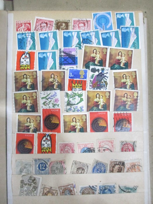 Two albums of stamps from countries including Denmark, Dominican Republic, Ecuador, Estonia, - Image 38 of 48