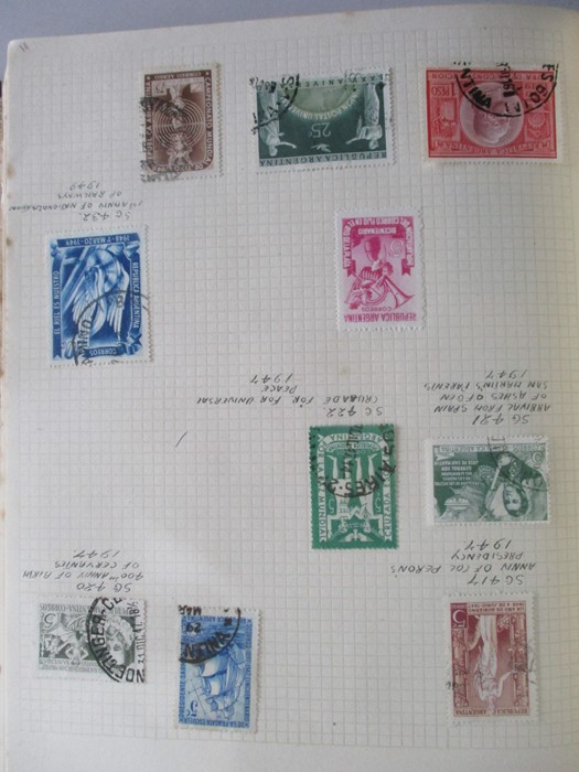 A album of stamp from countries including Afghanistan, Albania, Argentina, Austria, Belgium, Brazil, - Image 16 of 119