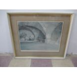 A framed William Russell Flint signed print entitled "The Dubious Bernini"