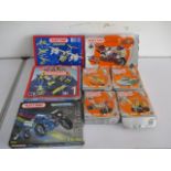 A collection of boxed Meccano sets including four Design Starter sets, Master Connection set (0010),
