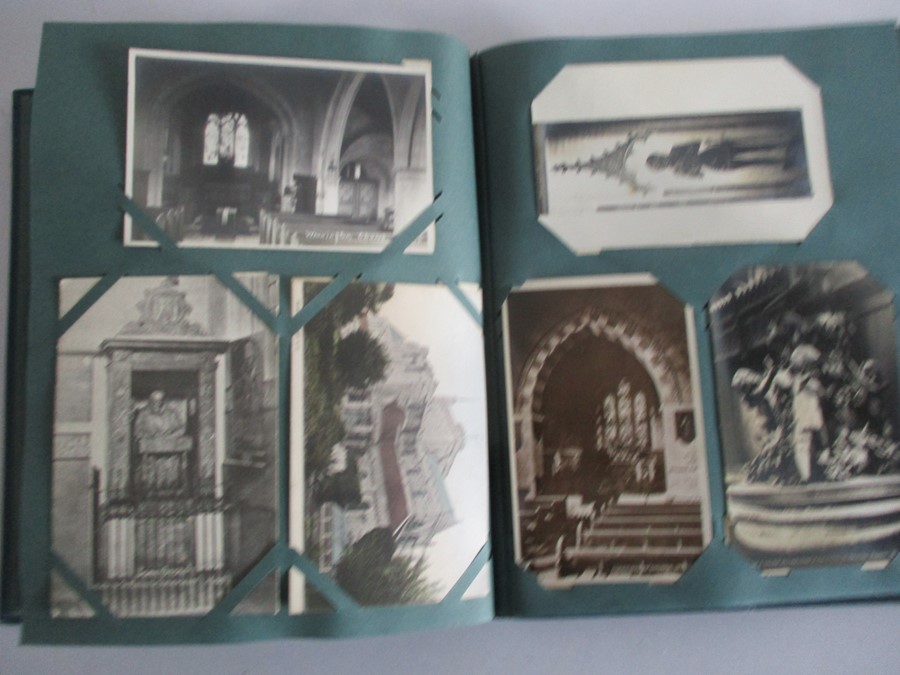 A large collection of postcards in five albums - Image 47 of 89