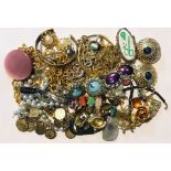 A collection of costume jewellery etc