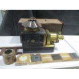 A W C Hughes Pamphengos magic lantern projector in tin box