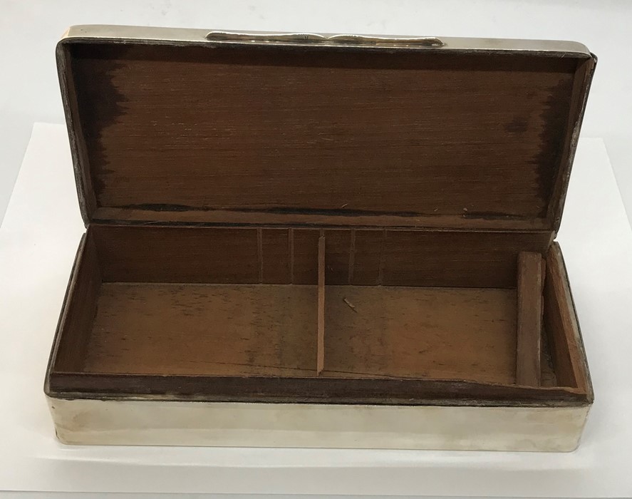 A hallmarked silver cigarette case - Image 2 of 3