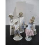 Five Nao figurines ( 1 boxed) - 1 fingers damaged