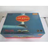 A boxed Hornby OO Gauge Live Steam Mallard train set