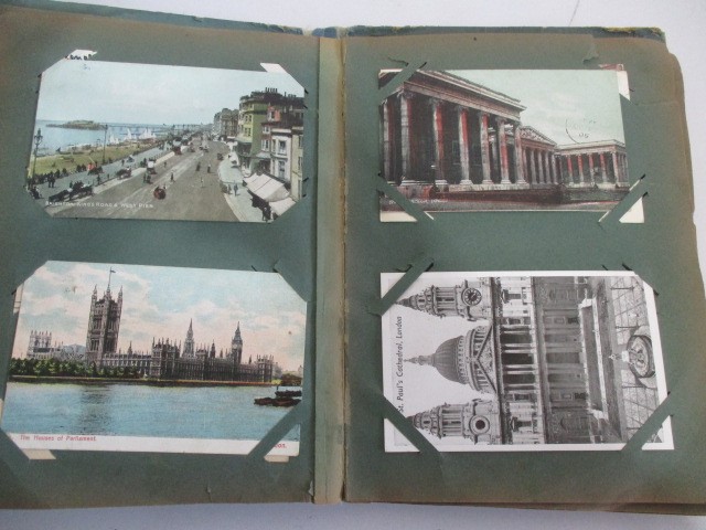 Two albums of vintage postcards - Image 14 of 63