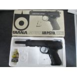 A boxed Diana SP50 air pistol