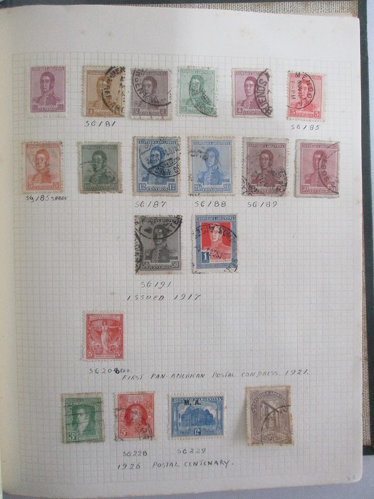 A album of stamp from countries including Afghanistan, Albania, Argentina, Austria, Belgium, Brazil, - Image 9 of 119