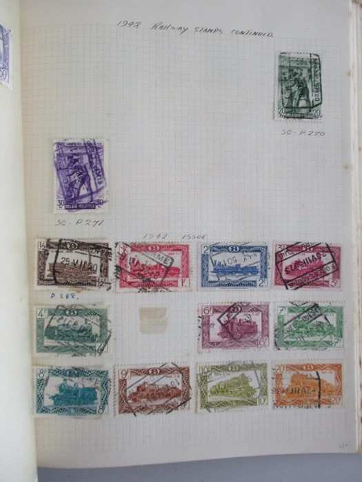 A album of stamp from countries including Afghanistan, Albania, Argentina, Austria, Belgium, Brazil, - Image 95 of 119