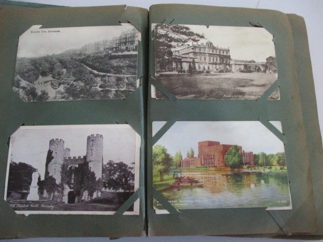 Two albums of vintage postcards - Image 5 of 63