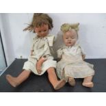Two vintage dolls- both A/F