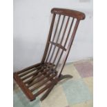 A Victorian folding chair