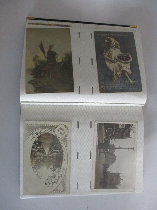 A large collection of postcards in five albums - Image 58 of 89