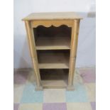 A small pine bookcase