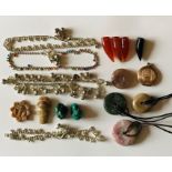 A collection of costume jewellery