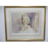 A framed Ltd. edition Gordon King print of Marilyn Monroe "Screen Goddess" signed by the artist, no.