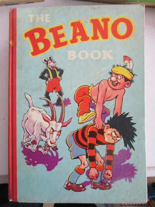 A collection of nine Beano Annuals dating from 1949 -1959, including The Magic-Beano Book (1949) - Image 3 of 10