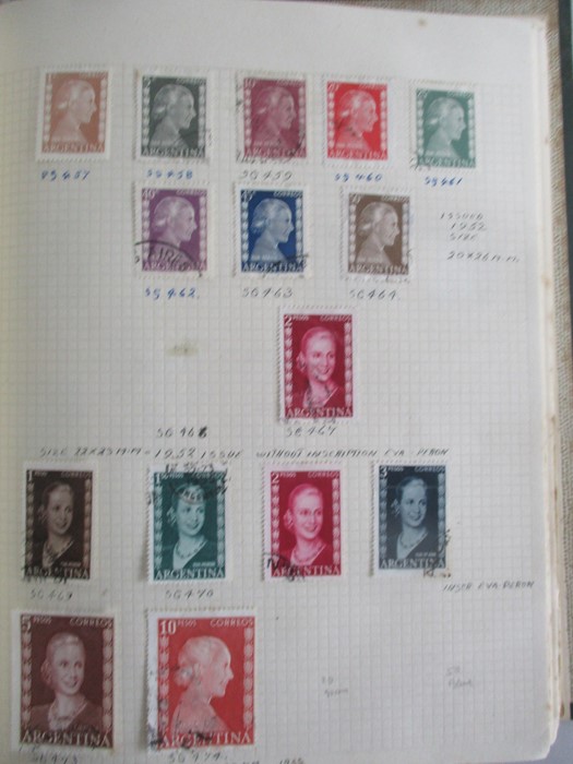 A album of stamp from countries including Afghanistan, Albania, Argentina, Austria, Belgium, Brazil, - Image 18 of 119