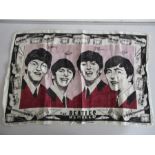 The Beatles pure linen tea towel