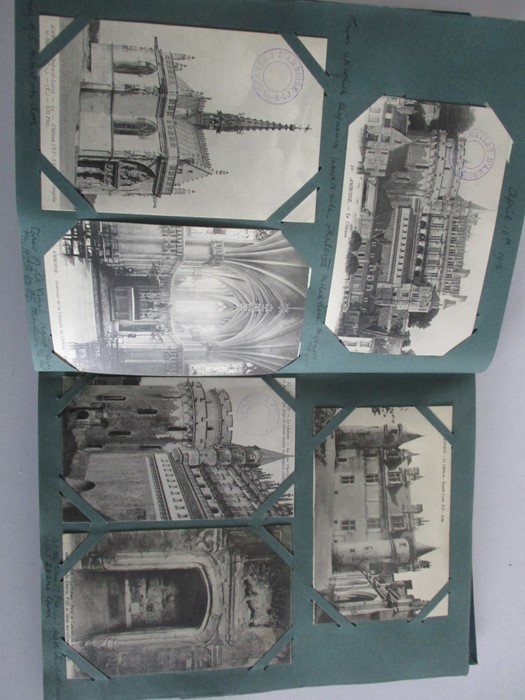 A large collection of postcards in five albums - Image 38 of 89